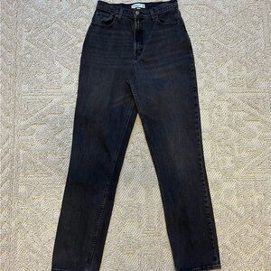 Women's Abercrombie Black High-Waisted Jeans